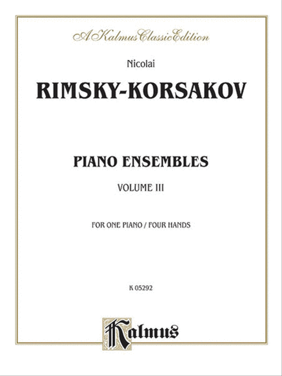 Piano Duets, Volume 3 Piano Duets, Volume 3 Small Ensemble scores gallery preview page 1