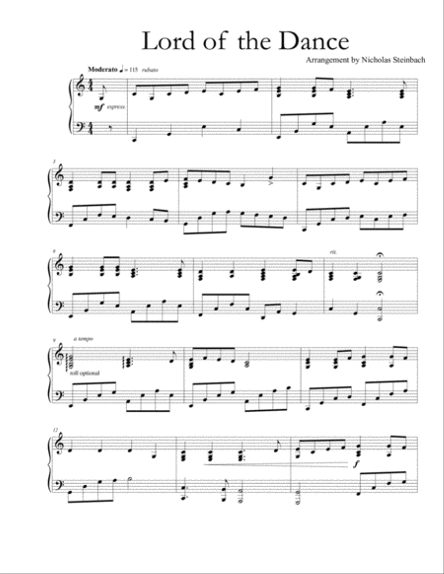 Simple Gifts Piano Solo (Traditional) Easy Piano scores gallery preview page 1