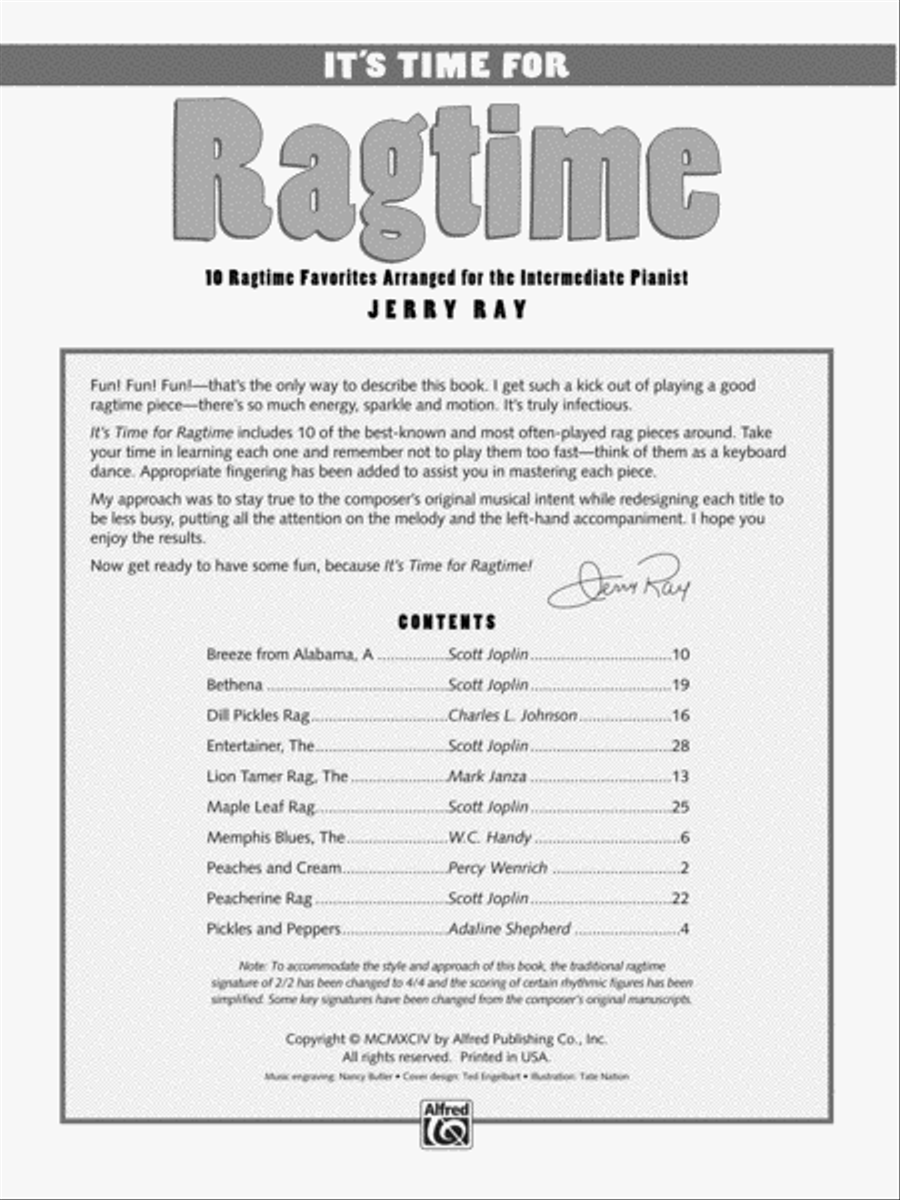 It's Time for Ragtime Piano Solo scores gallery preview page 2