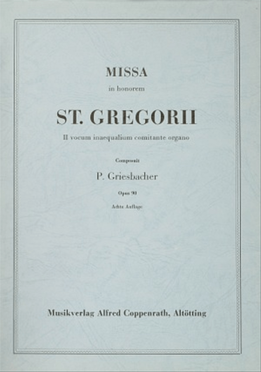 Missa in honorem S. Gregorii