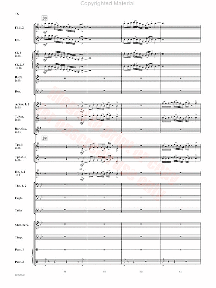 Chisholm Trail Concert Band scores gallery preview page 17