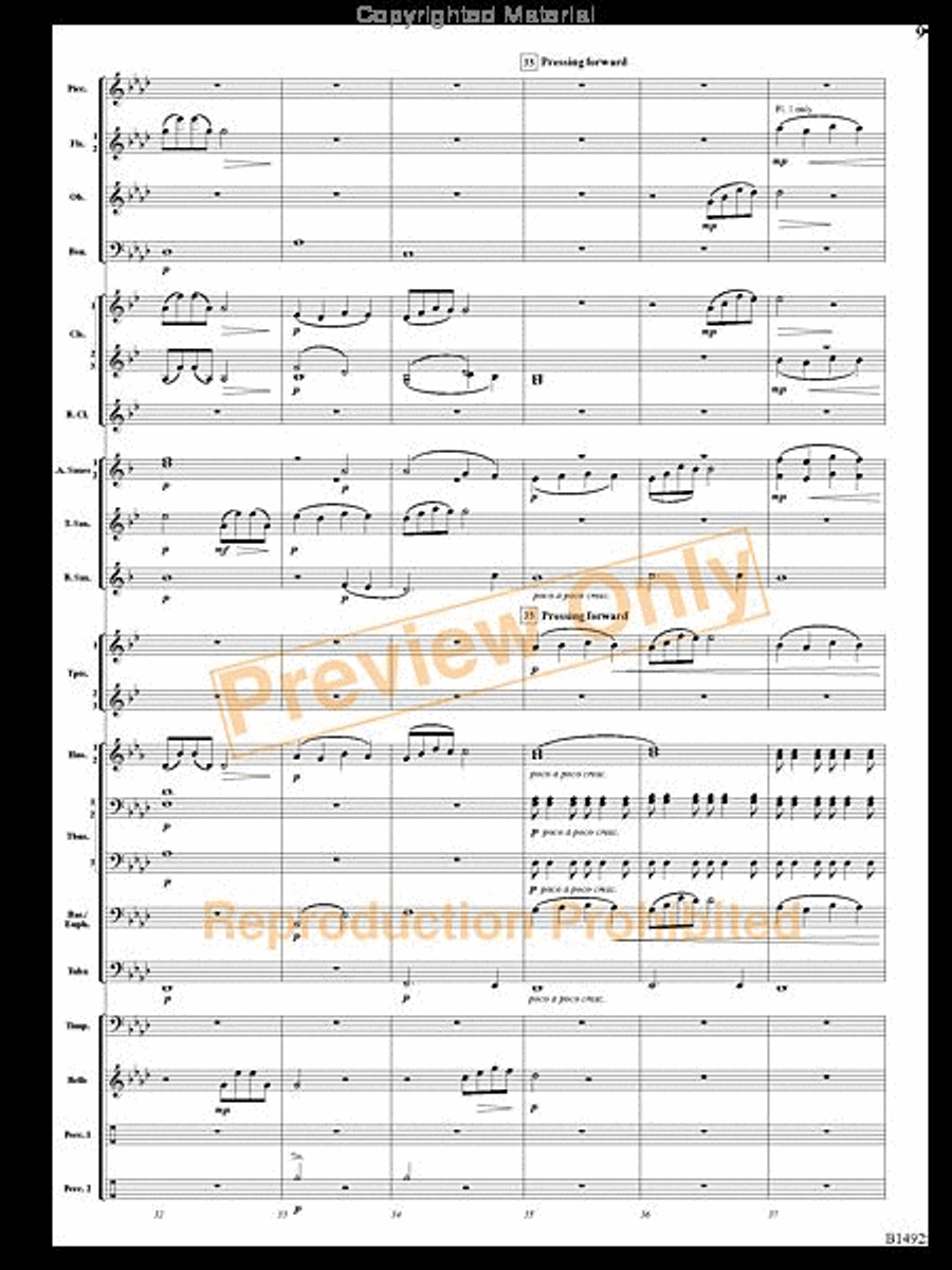 Remembering Yesterdays Concert Band scores gallery preview page 8