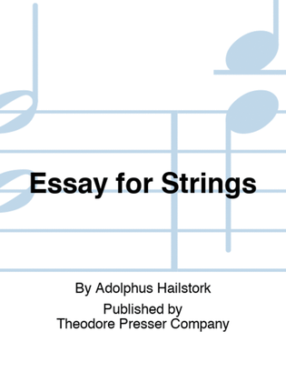 Essay for Strings