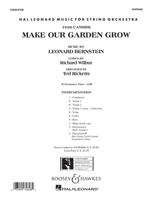 Book cover for Make Our Garden Grow (from Candide) - Conductor Score (Full Score)