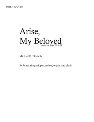 Arise, My Beloved - Full Score and Parts