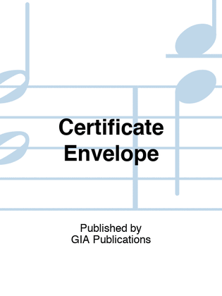 Certificate Envelope