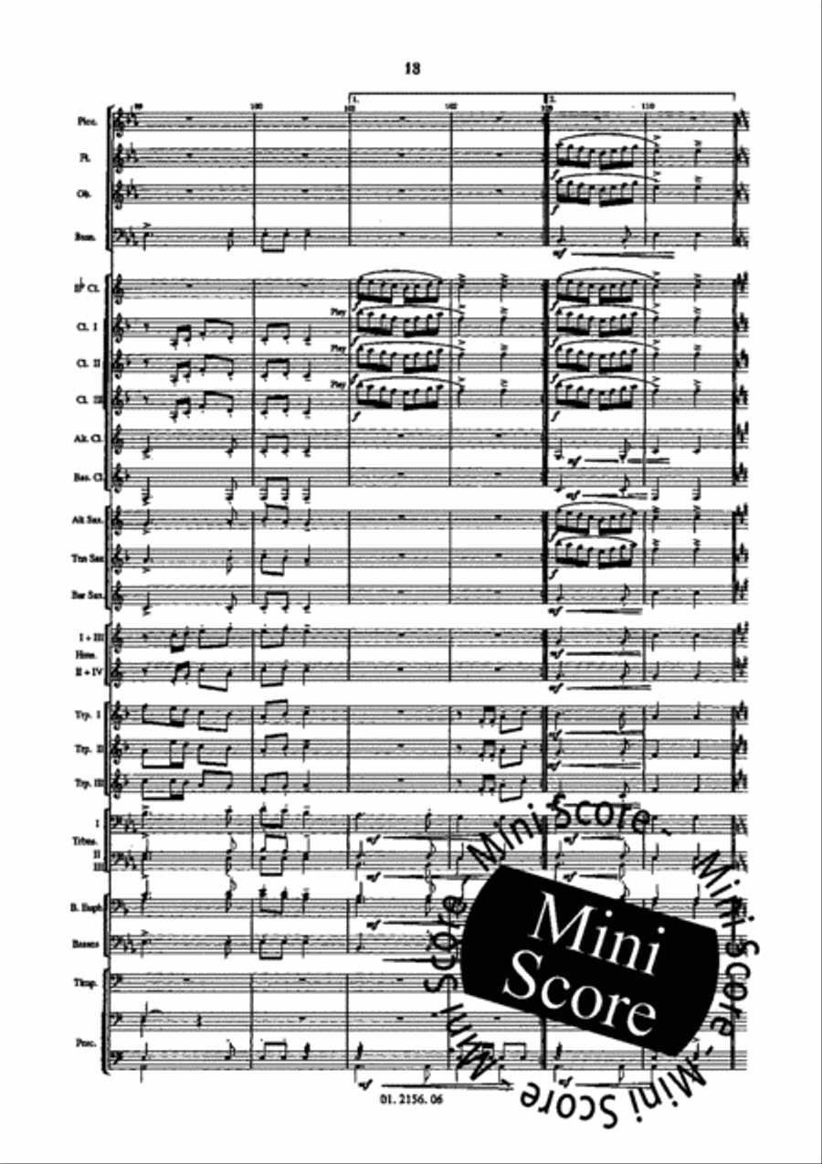 The Rakes Of Mellow Concert Band scores gallery preview page 17