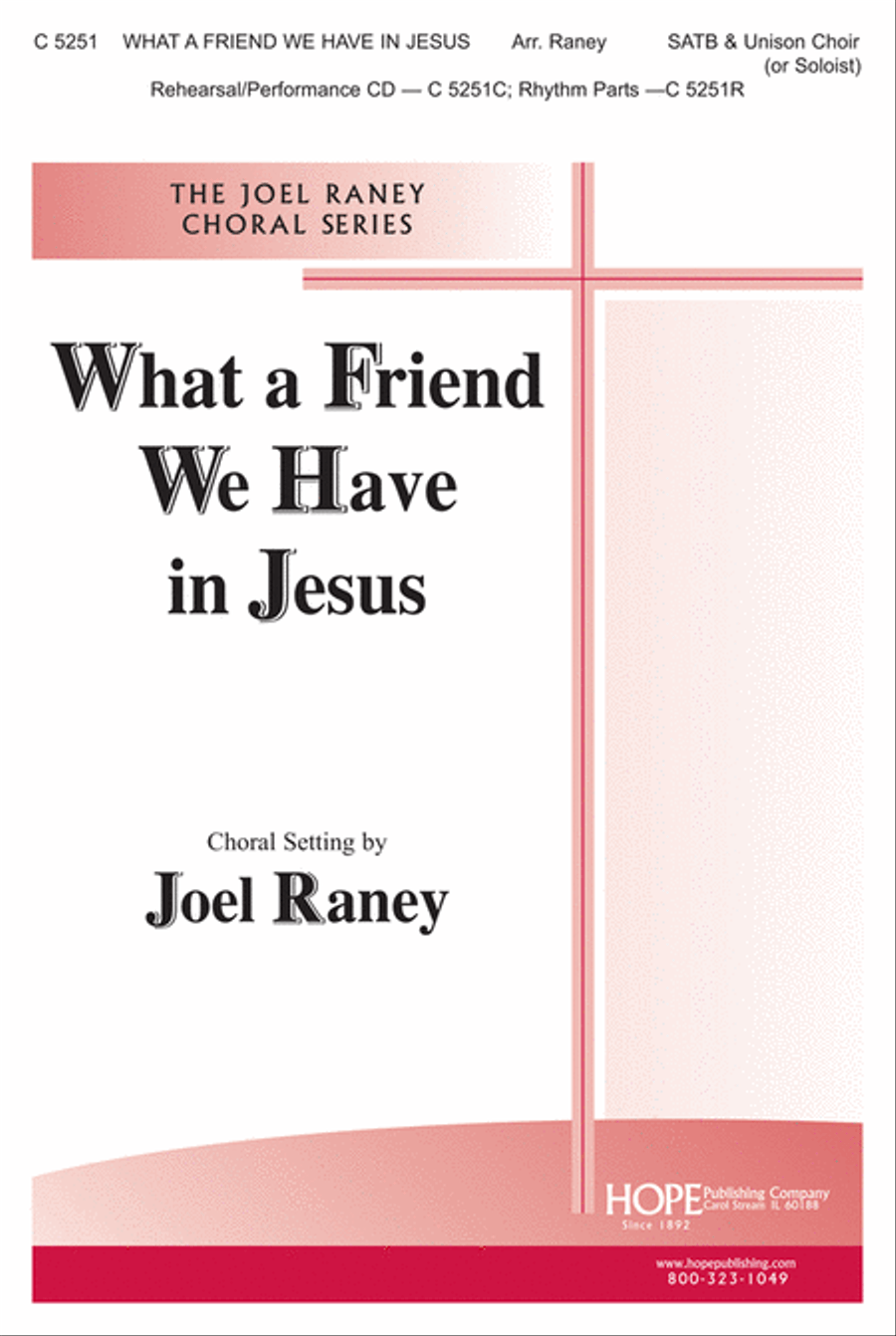 Book cover for What a Friend We Have in Jesus