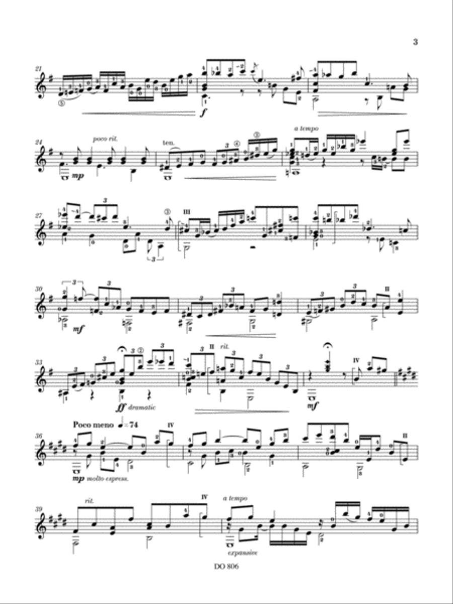 Sandy’s Portrait Sandy’s Portrait Classical Guitar scores gallery preview page 3