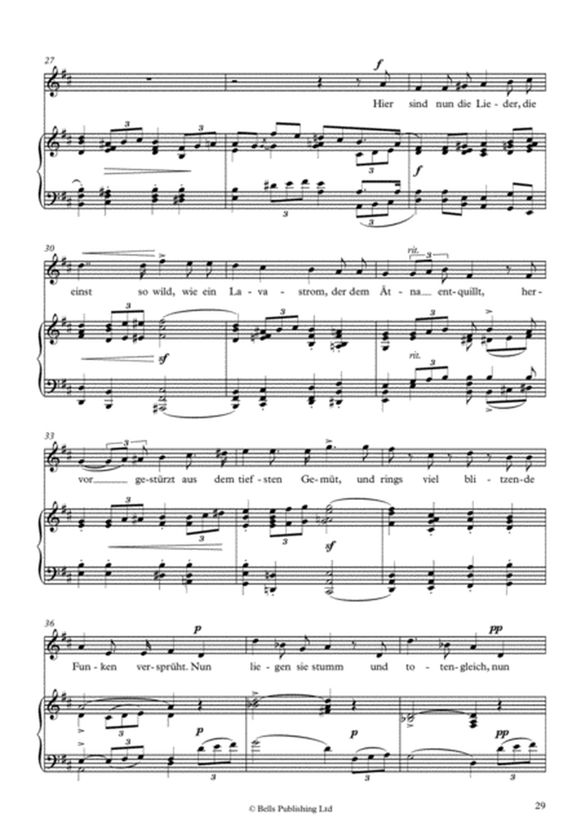 Mit Myrten und Rosen, Op. 24 No. 9 (Original key. D Major)