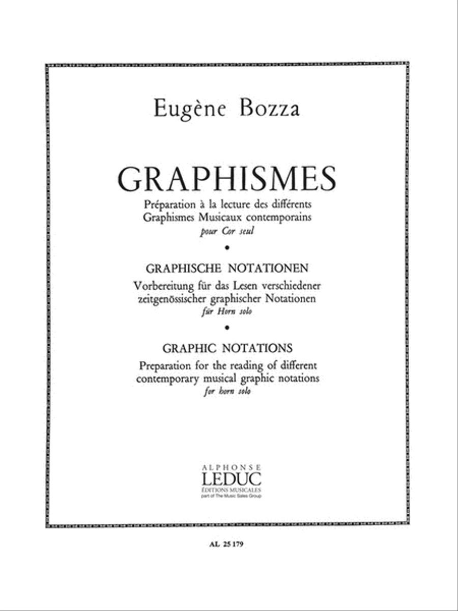 Graphismes (horn Solo) Horn Solo scores gallery preview page 1