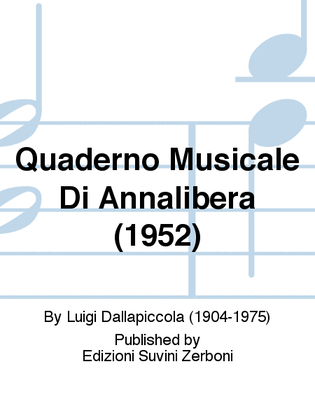 Book cover for Quaderno Musicale Di Annalibera (1952)