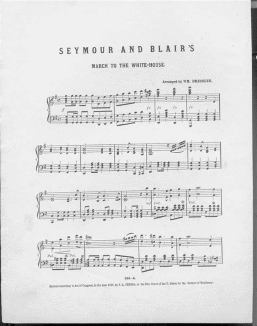 Seymour And Blair's March To The White-House Piano Solo scores gallery preview page 2