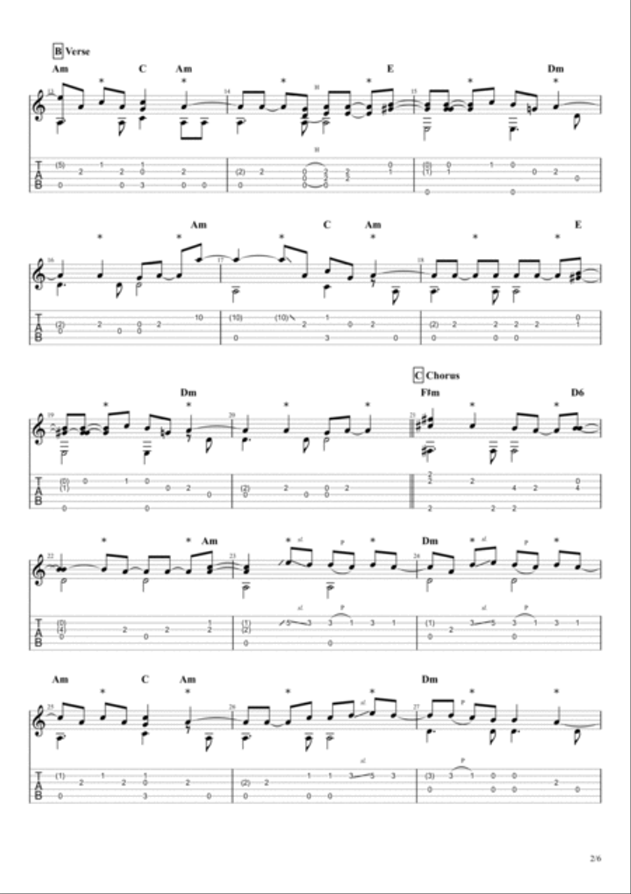 I Heard It Through The Grapevine Guitar Tablature scores gallery preview page 3