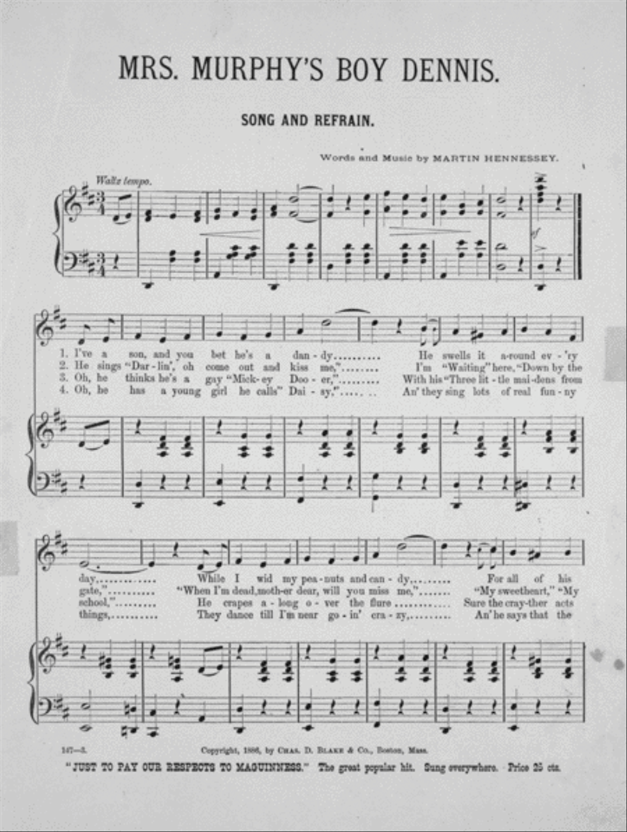 Mrs. Murphy's Boy Dennis Voice scores gallery preview page 2