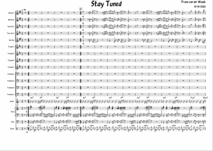 Stay Tuned Stay Tuned Jazz Ensemble scores gallery preview page 1