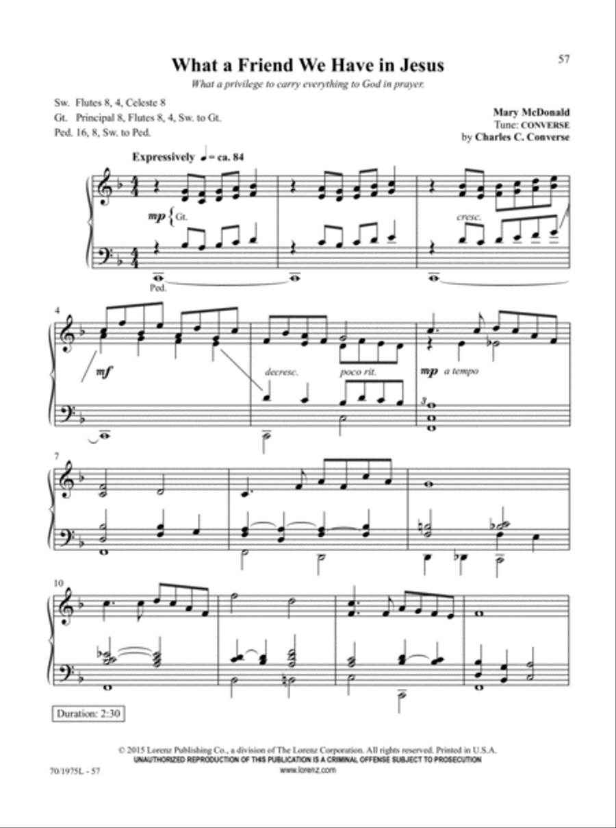 Easy Organ Library, Vol. 60 Organ Solo scores gallery preview page 22