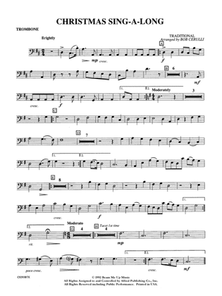 Christmas Sing-a-Long: 1st Trombone
