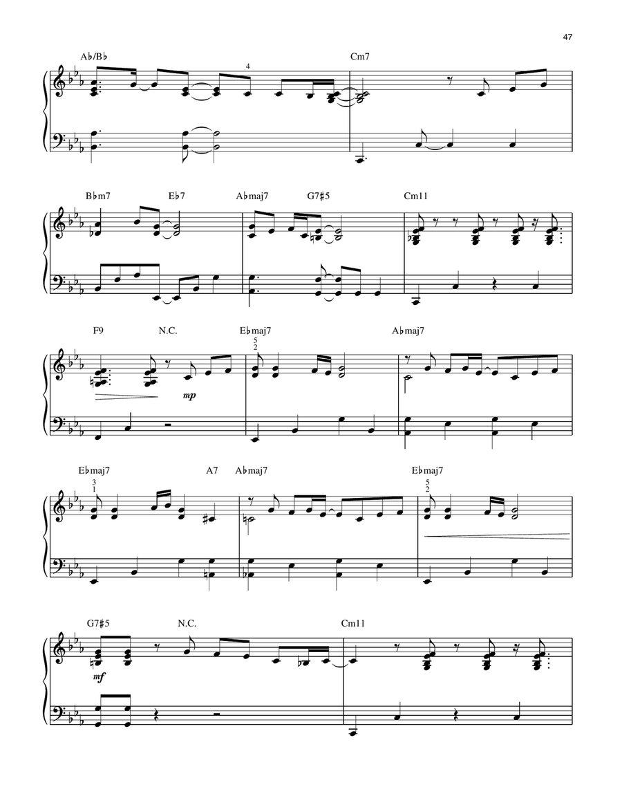 Mr. Magic (arr. Larry Moore) Piano Solo scores gallery preview page 2