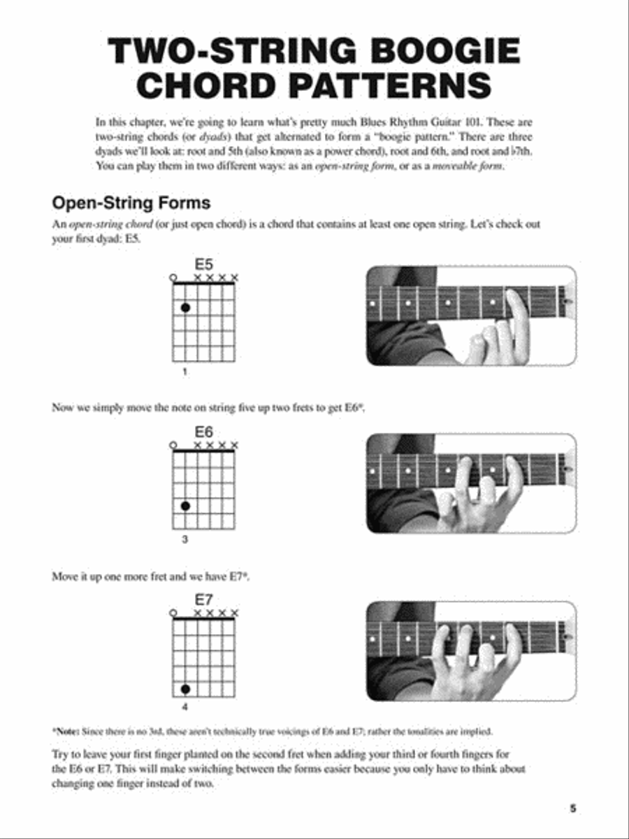 Blues Guitar Chords Electric Guitar scores gallery preview page 4