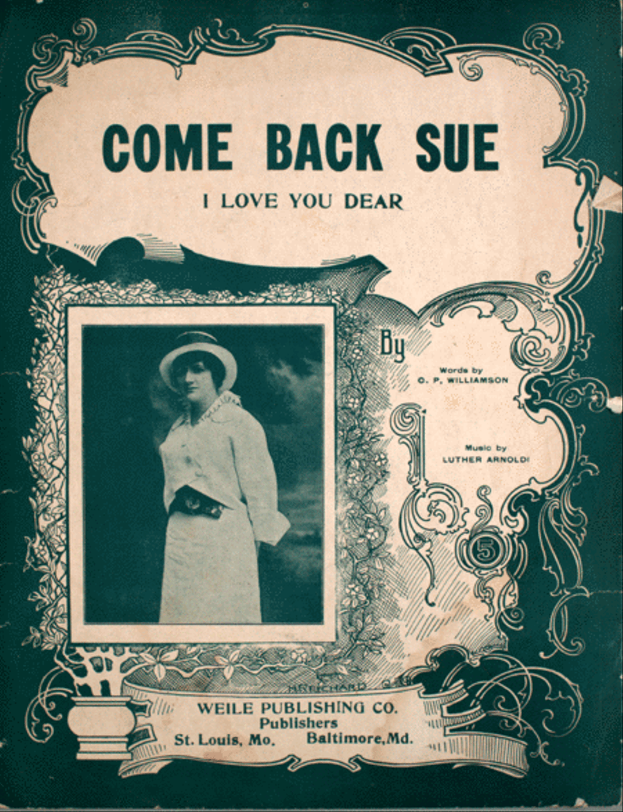 Come Back Sue, I Love You Dear Voice scores gallery preview page 1