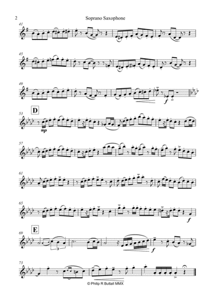 Amazing Grace Goes Latin (Saxophone Quartet / Quintet) - Set of Parts [x4 / 5]