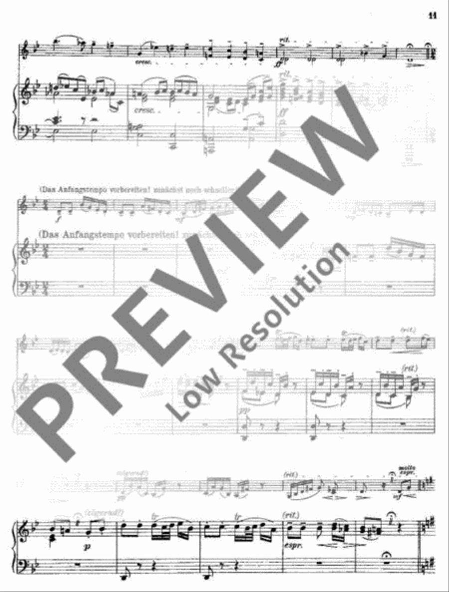 Variations on a Theme of Mozart Violin Solo scores gallery preview page 12