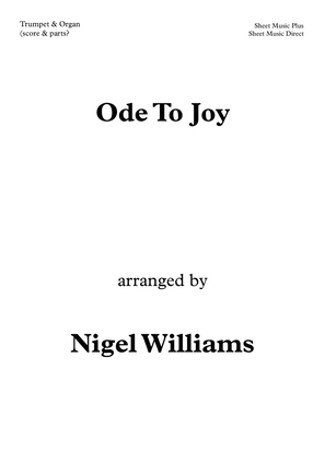 Book cover for Ode To Joy (Joyful Joyful, We Adore Thee), for Trumpet and Organ