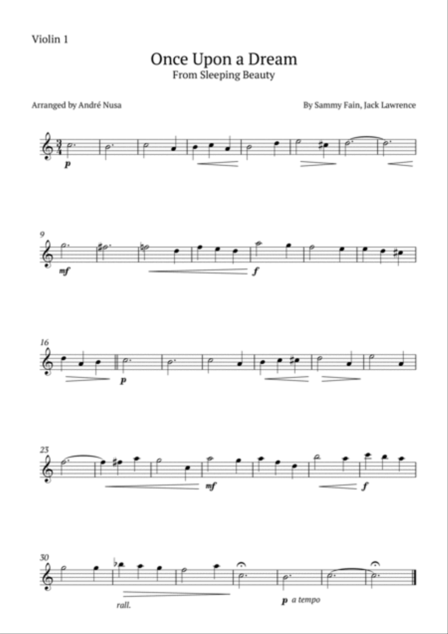 Once Upon A Dream String Trio scores gallery preview page 3