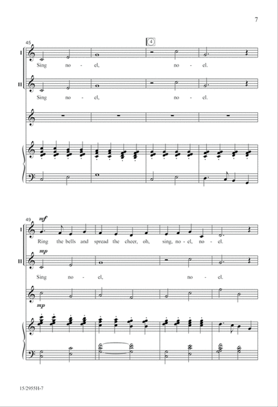 Ring the Bells, It's Christmas! 2-Part scores gallery preview page 7
