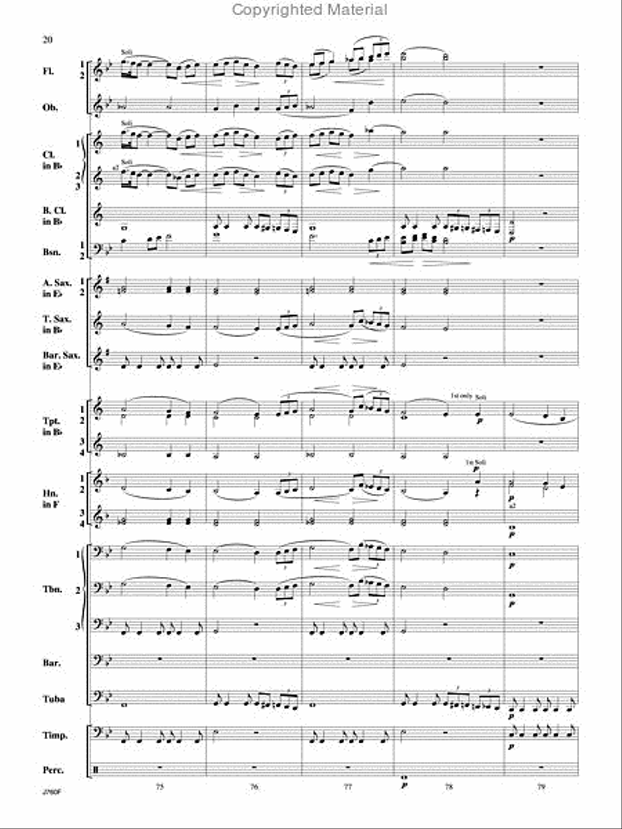 Triumphal Ode Triumphal Ode Concert Band scores gallery preview page 21