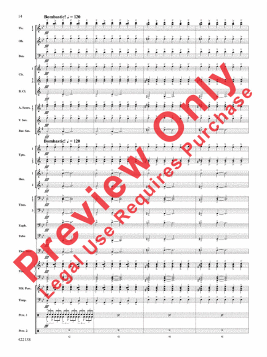 At the Movies with Hans Zimmer Concert Band scores gallery preview page 15