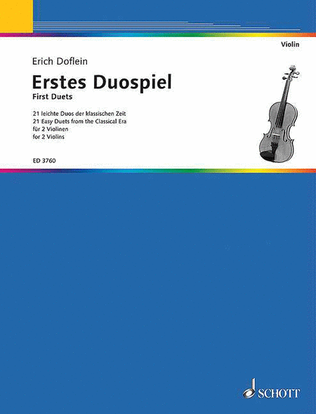 Book cover for First Duets for Two Violins