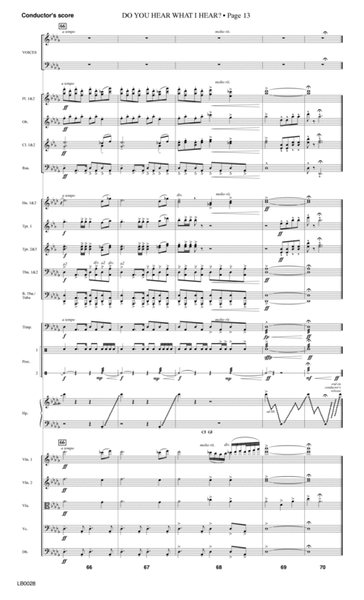 Do You Hear What I Hear? (Orchestration) (arr. Harry Simeone) - Score