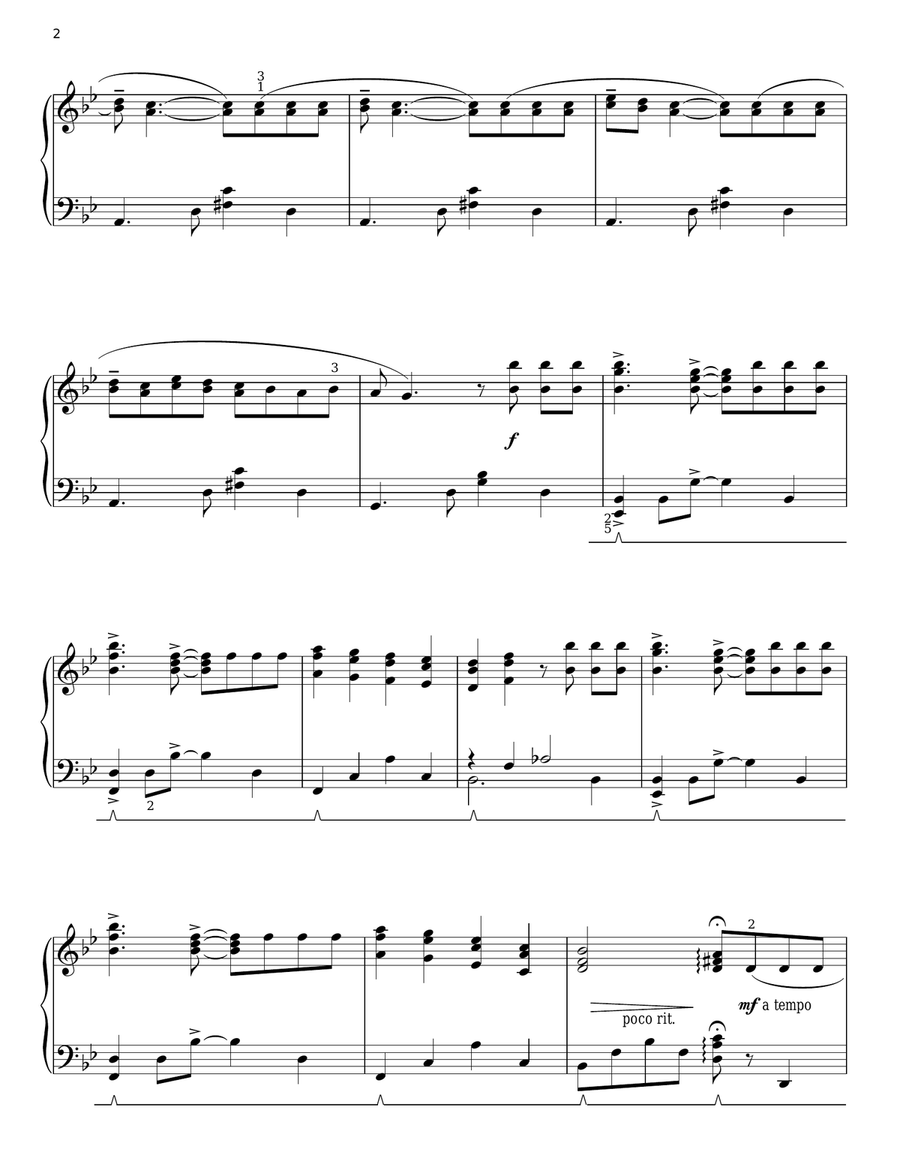 Tango Caprichoso Piano Solo scores gallery preview page 2