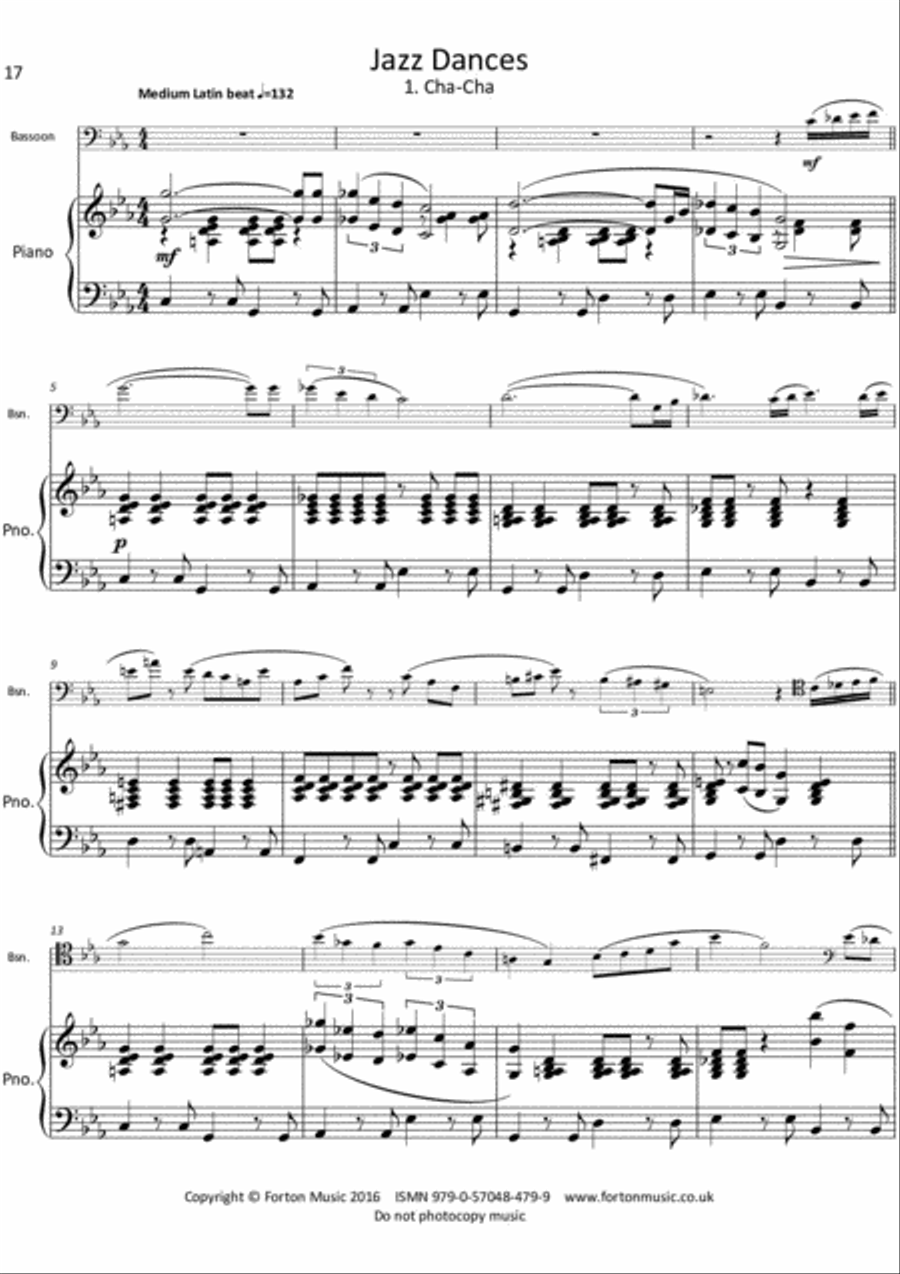 Nice 'n' Easy and Jazz Dances Bassoon Solo scores gallery preview page 6