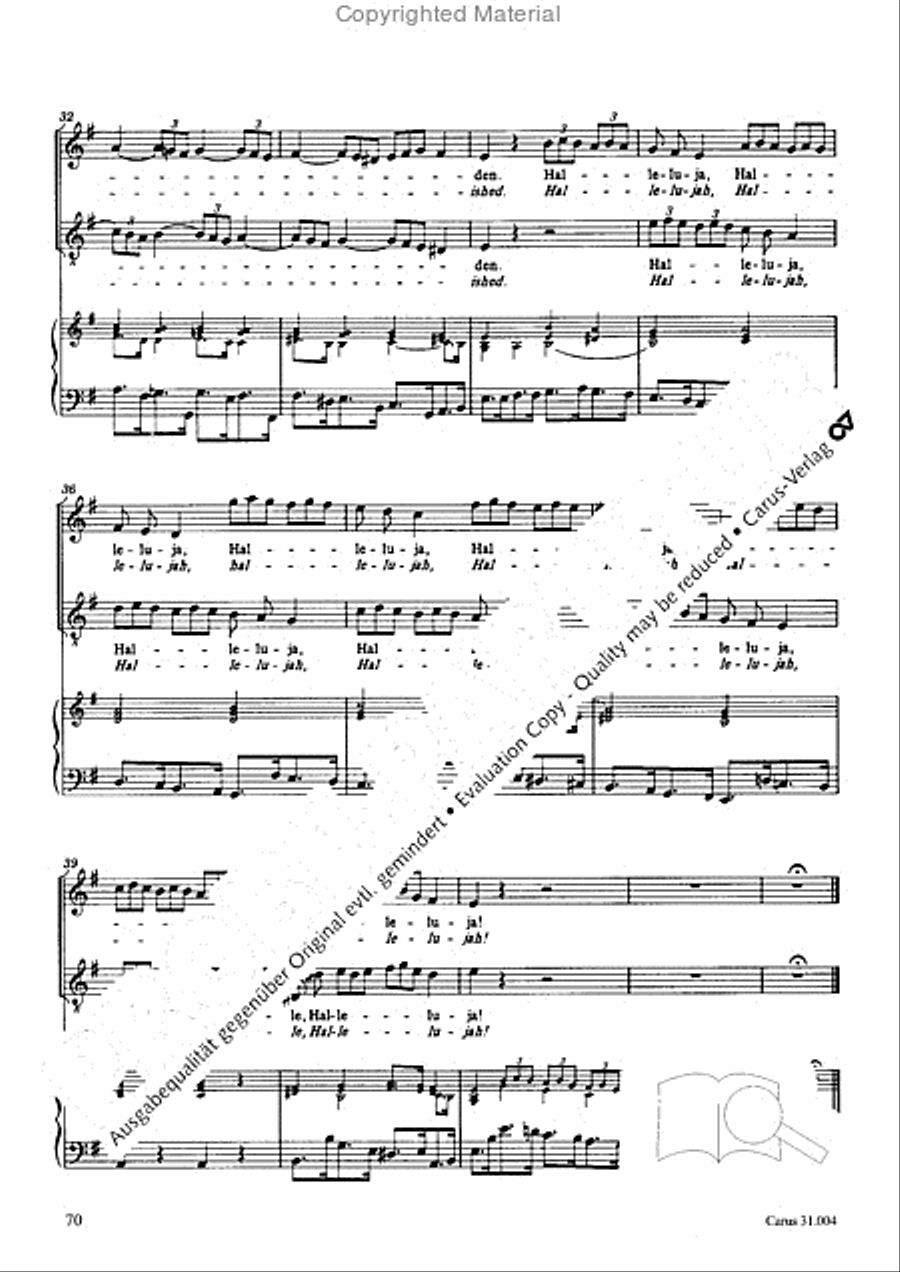 Christ lay in death's cold prison (Christ lag in Todesbanden) 4-Part scores gallery preview page 68