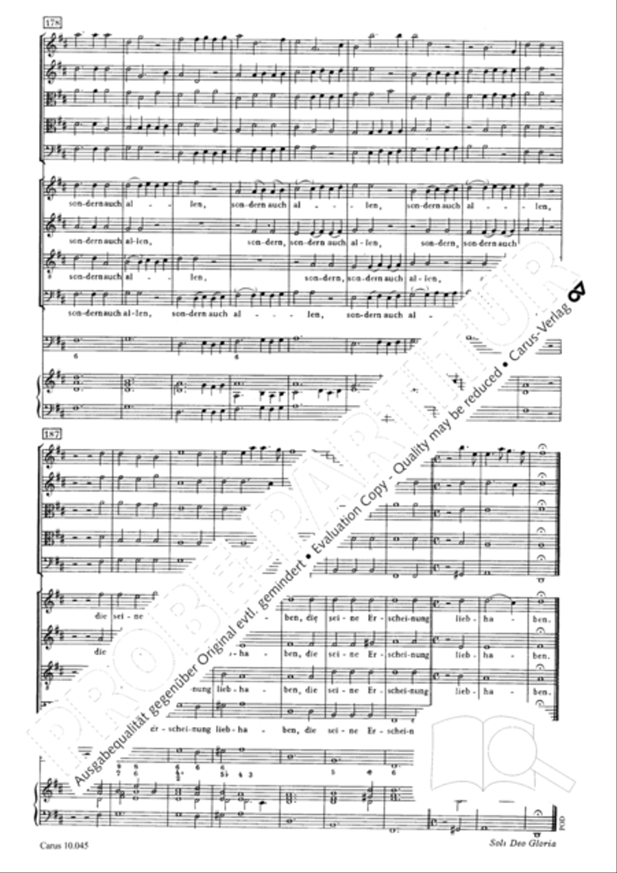 Die Zeit meines Abschieds ist vorhanden 4-Part scores gallery preview page 20