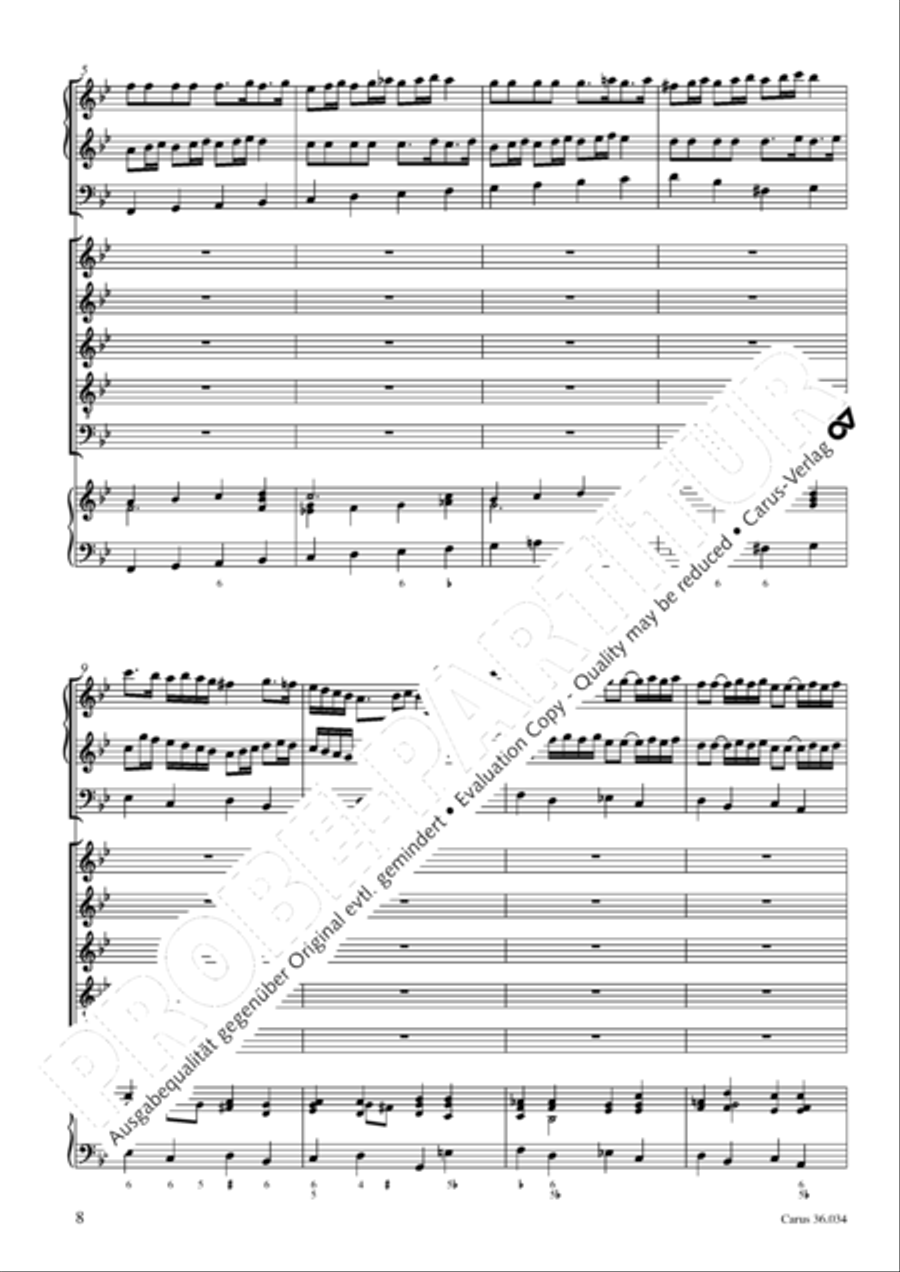 Thou Prince of peace, to thee we how (Du Friedefurst, Herr Jesu Christ) SSATB scores gallery preview page 9