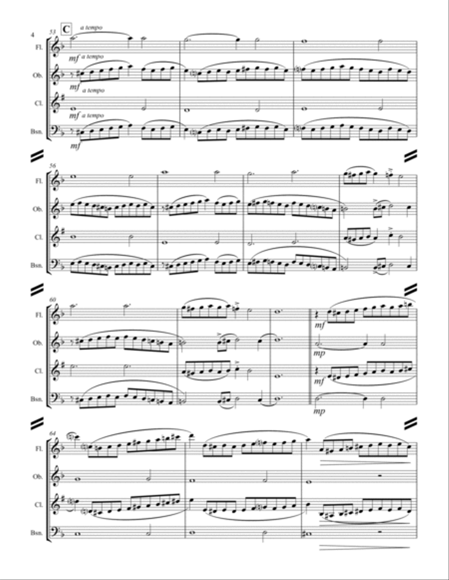 Narvaez - Guardame las vacas (for Woodwind Quartet) Woodwind Quartet scores gallery preview page 5