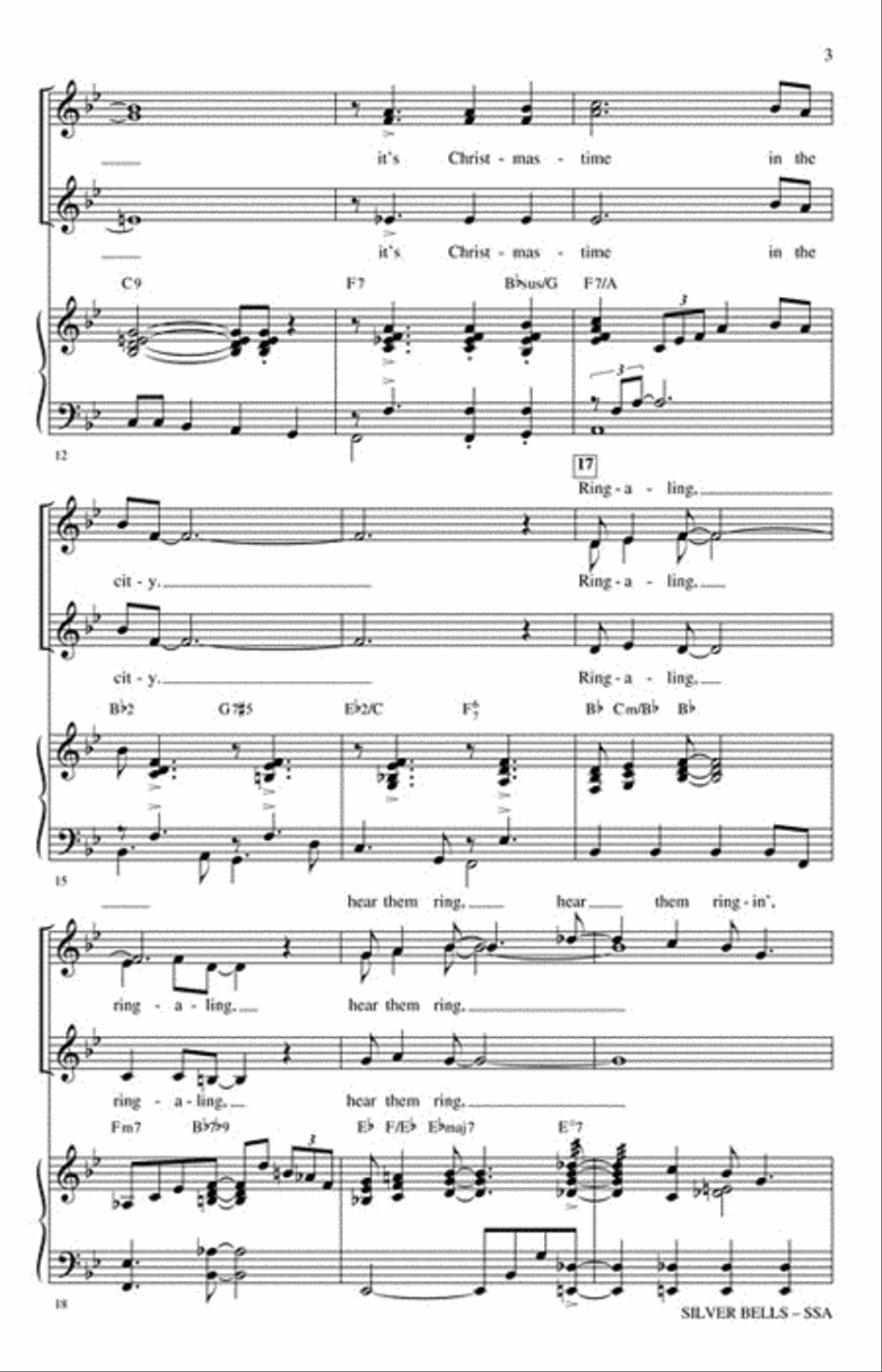 Silver Bells Silver Bells SSA scores gallery preview page 3