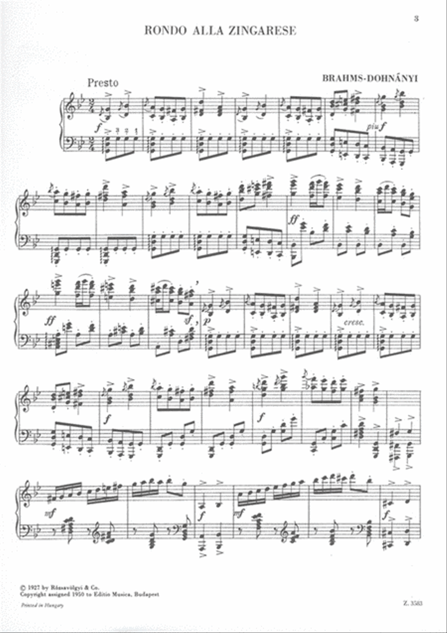 Rondo alla zingarese Piano Solo scores gallery preview page 2