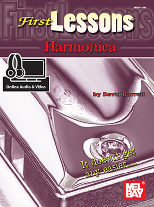 Book cover for First Lessons Harmonica