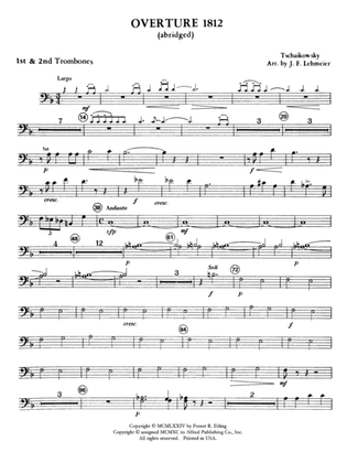 Overture 1812: 1st Trombone