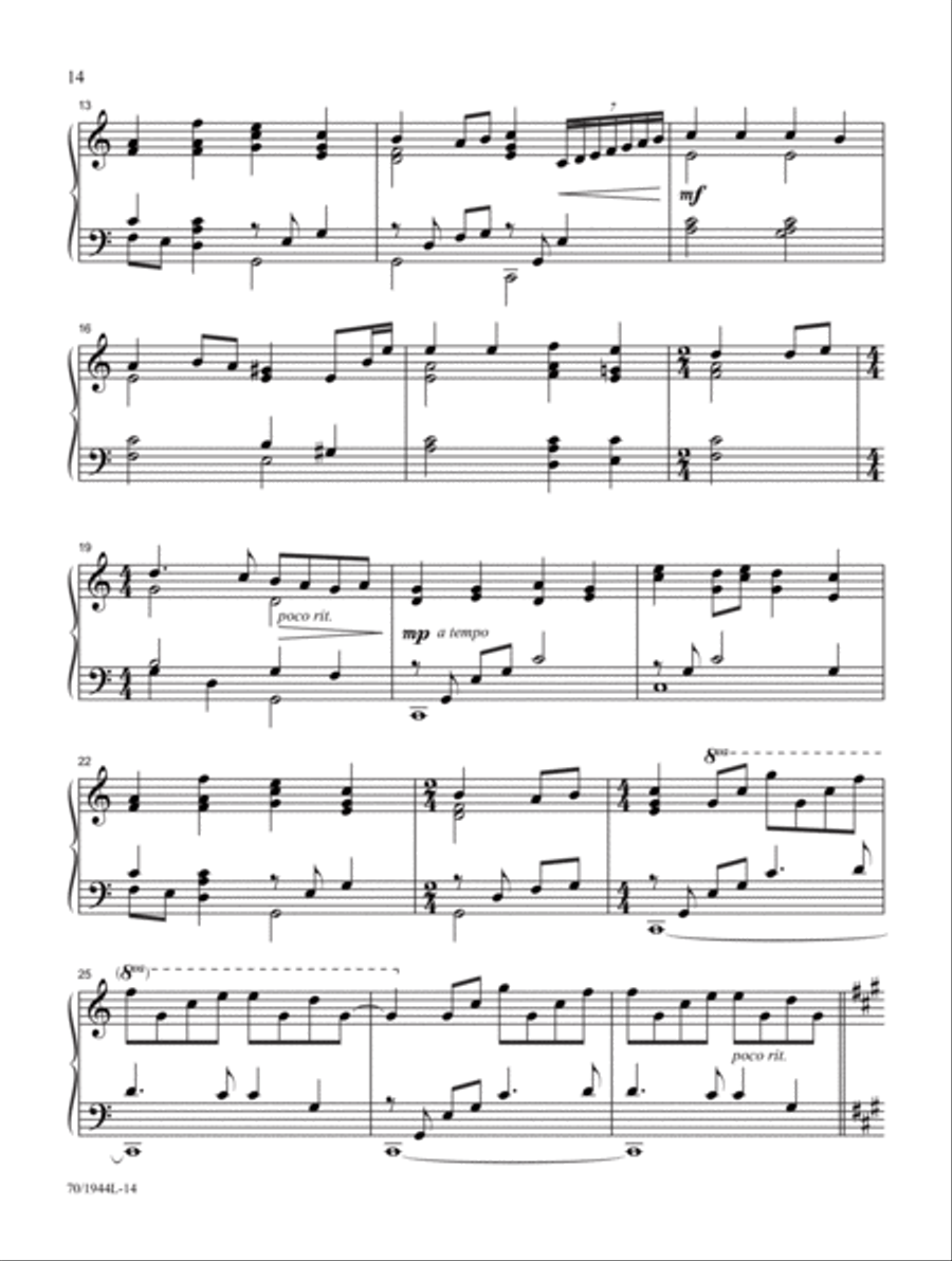 The Triumphs of His Grace Piano Solo scores gallery preview page 7