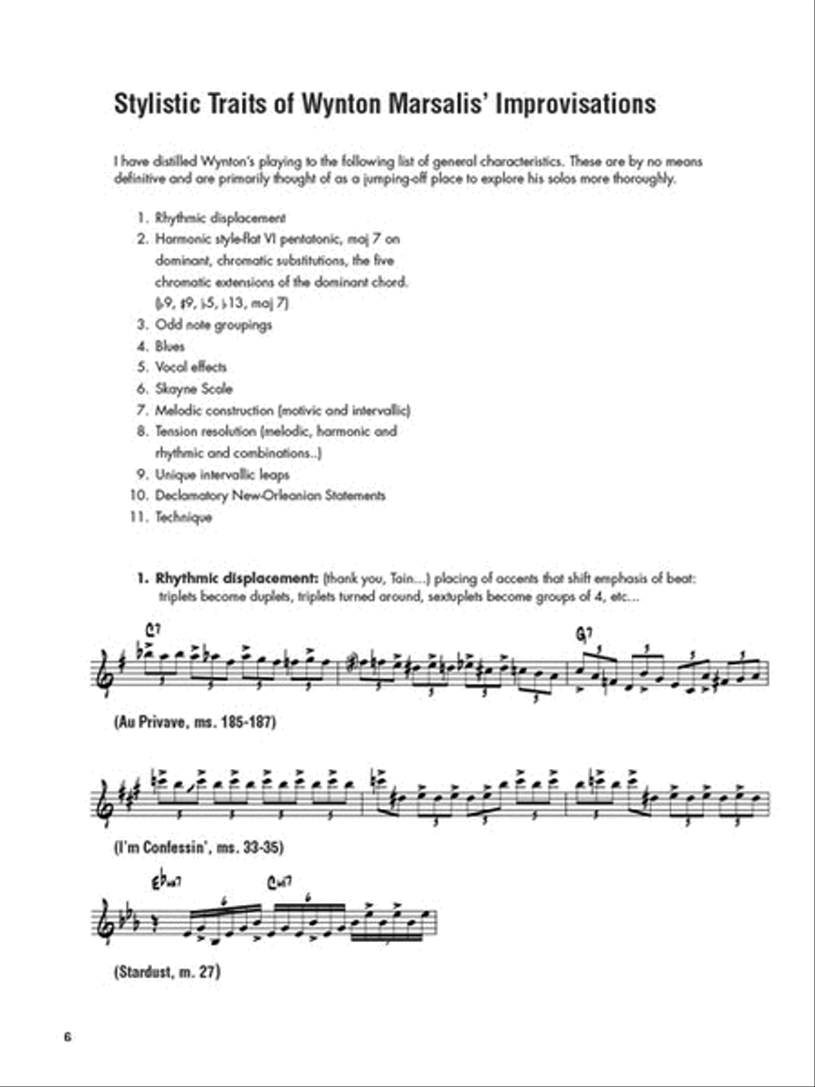Wynton Marsalis – Omnibook B-Flat Instrument scores gallery preview page 3