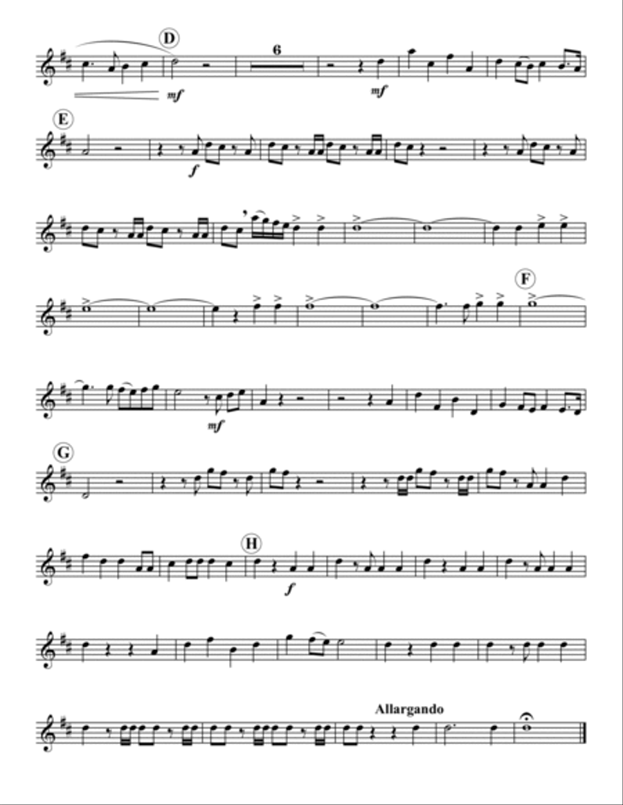 Hallelujah Chorus Horn scores gallery preview page 5