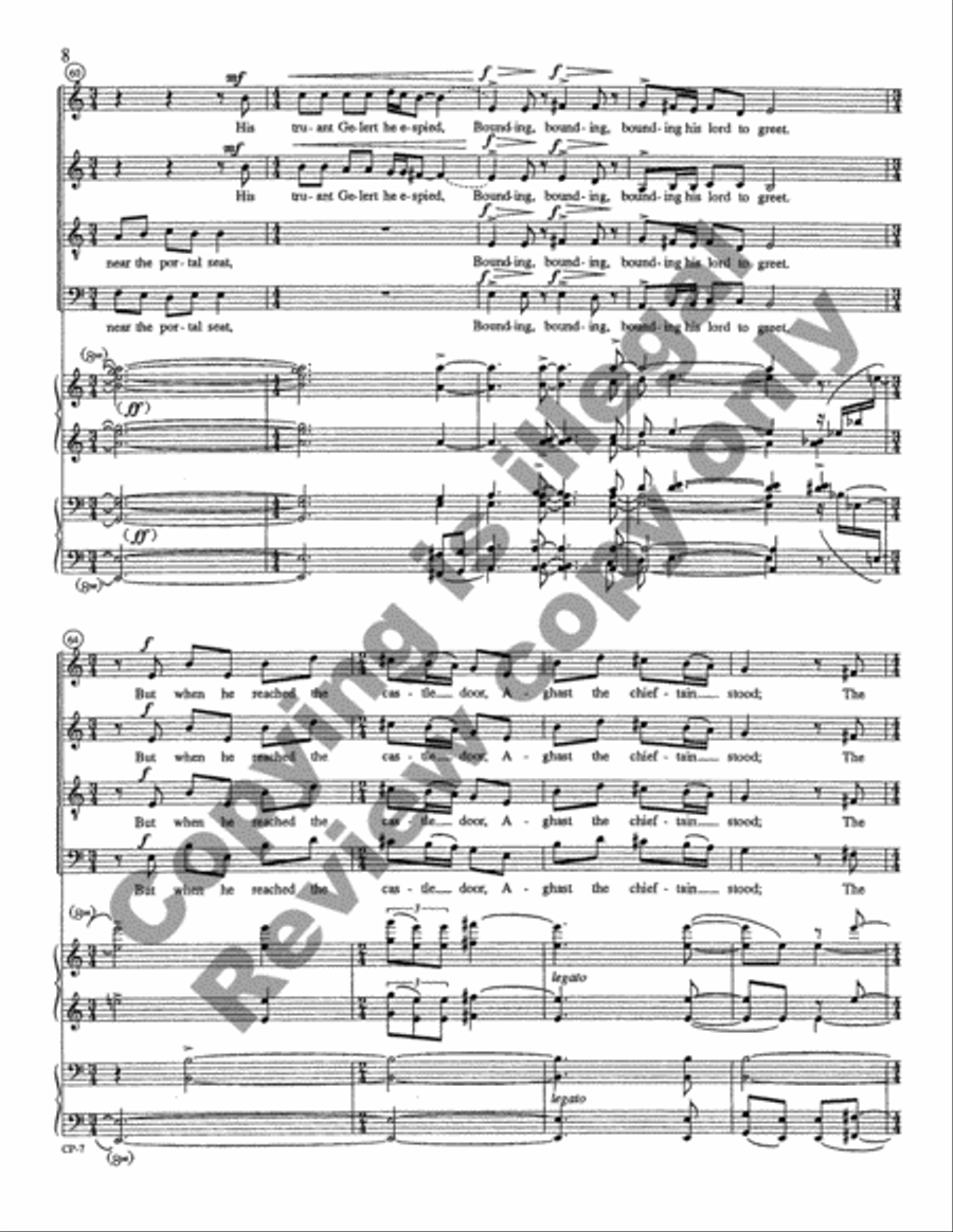 Beth Gelert 4-Part scores gallery preview page 10