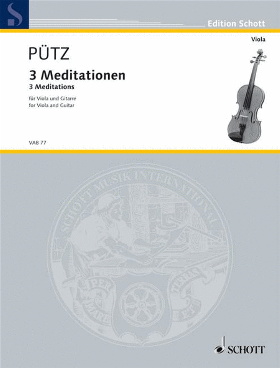 3 Meditations 3 Meditations Viola scores gallery preview page 1