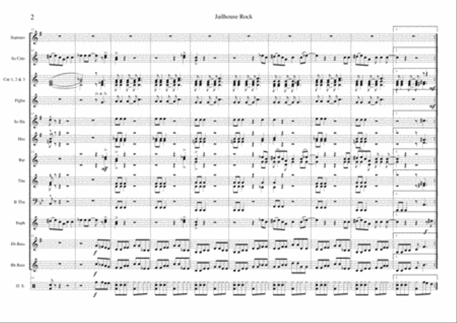 Jailhouse Rock Jailhouse Rock Small Ensemble scores gallery preview page 2